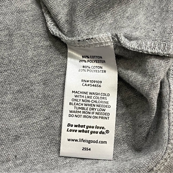 Life Is Good Mens Medium Gray Crusher Keep It Simple Golf Short Sleeve Casual - Picture 4 of 8